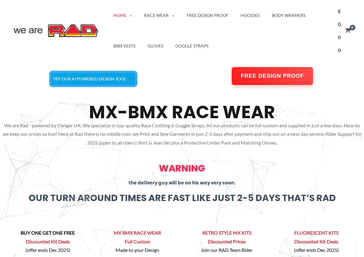 Store homepage