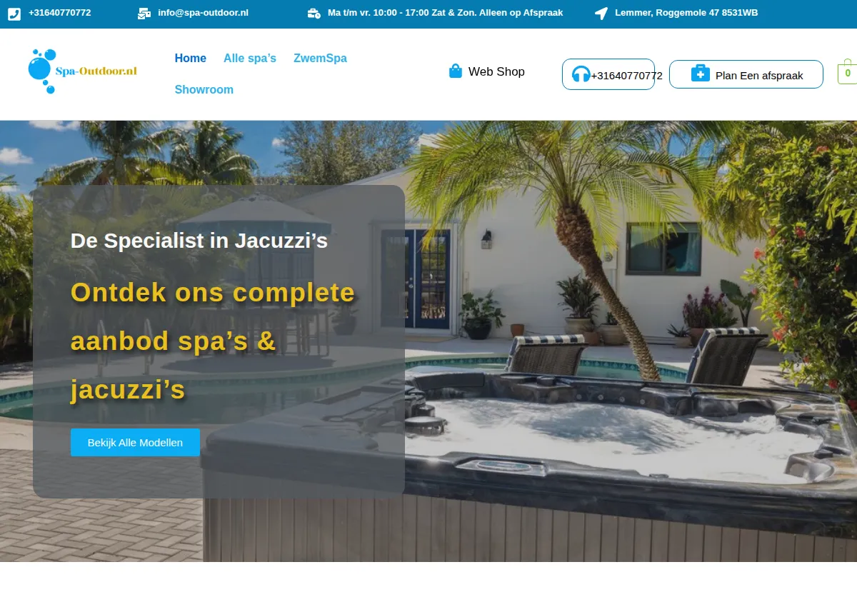Store homepage
