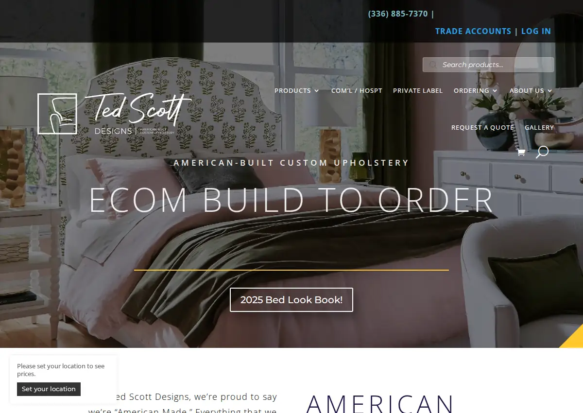Store homepage