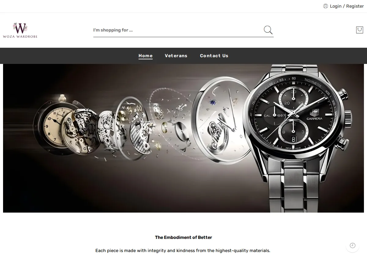 Store homepage