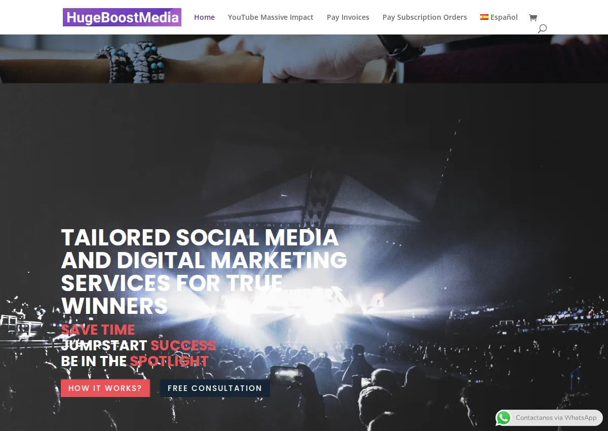 Store homepage