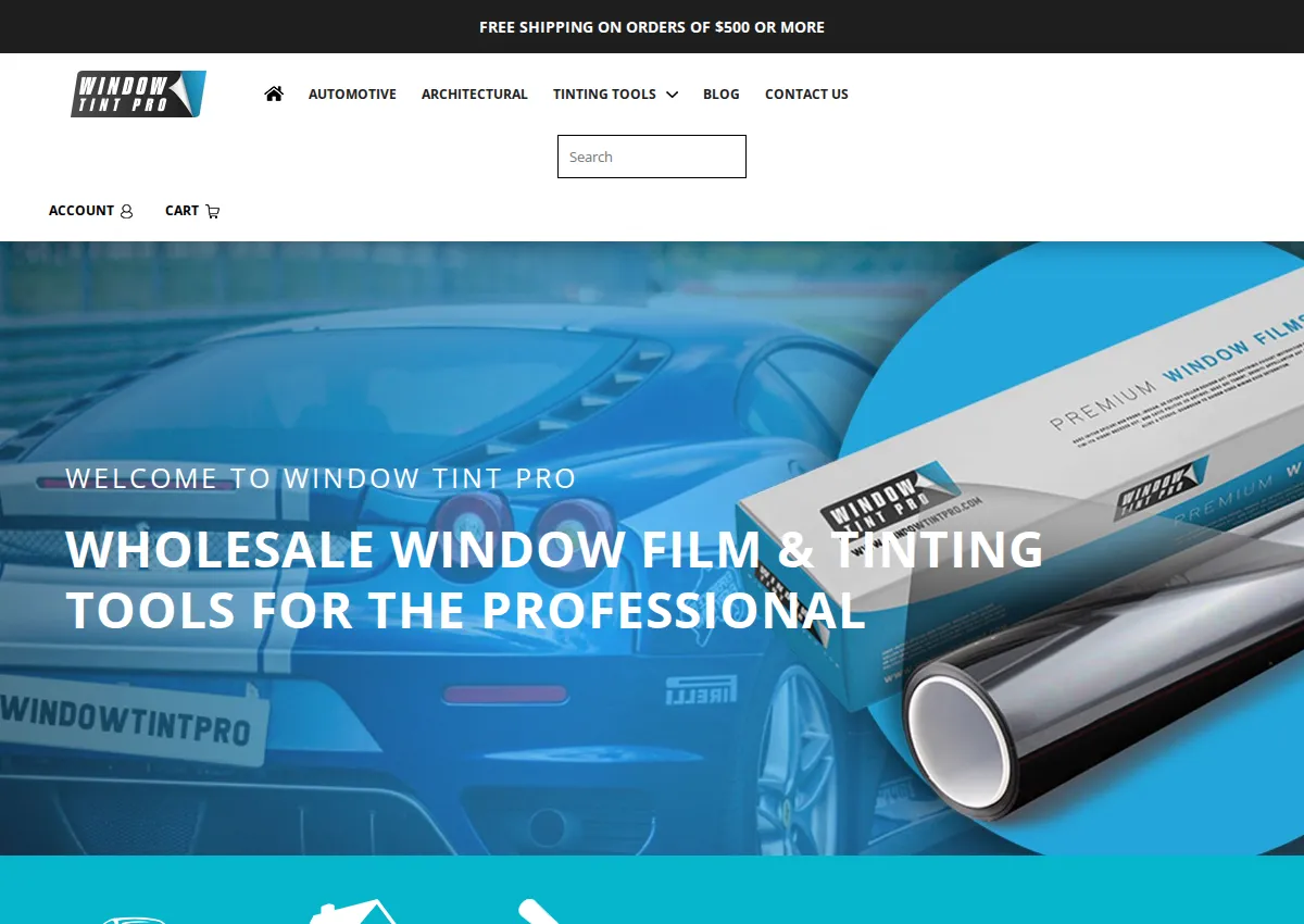 Store homepage