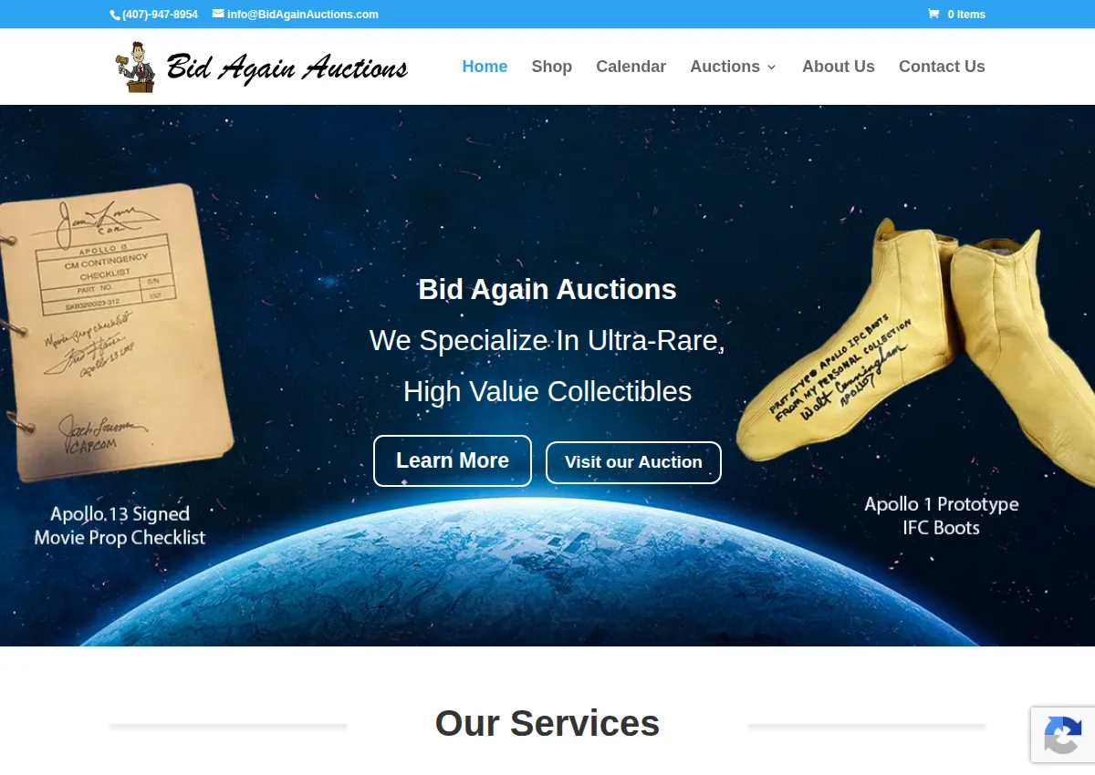 Store homepage