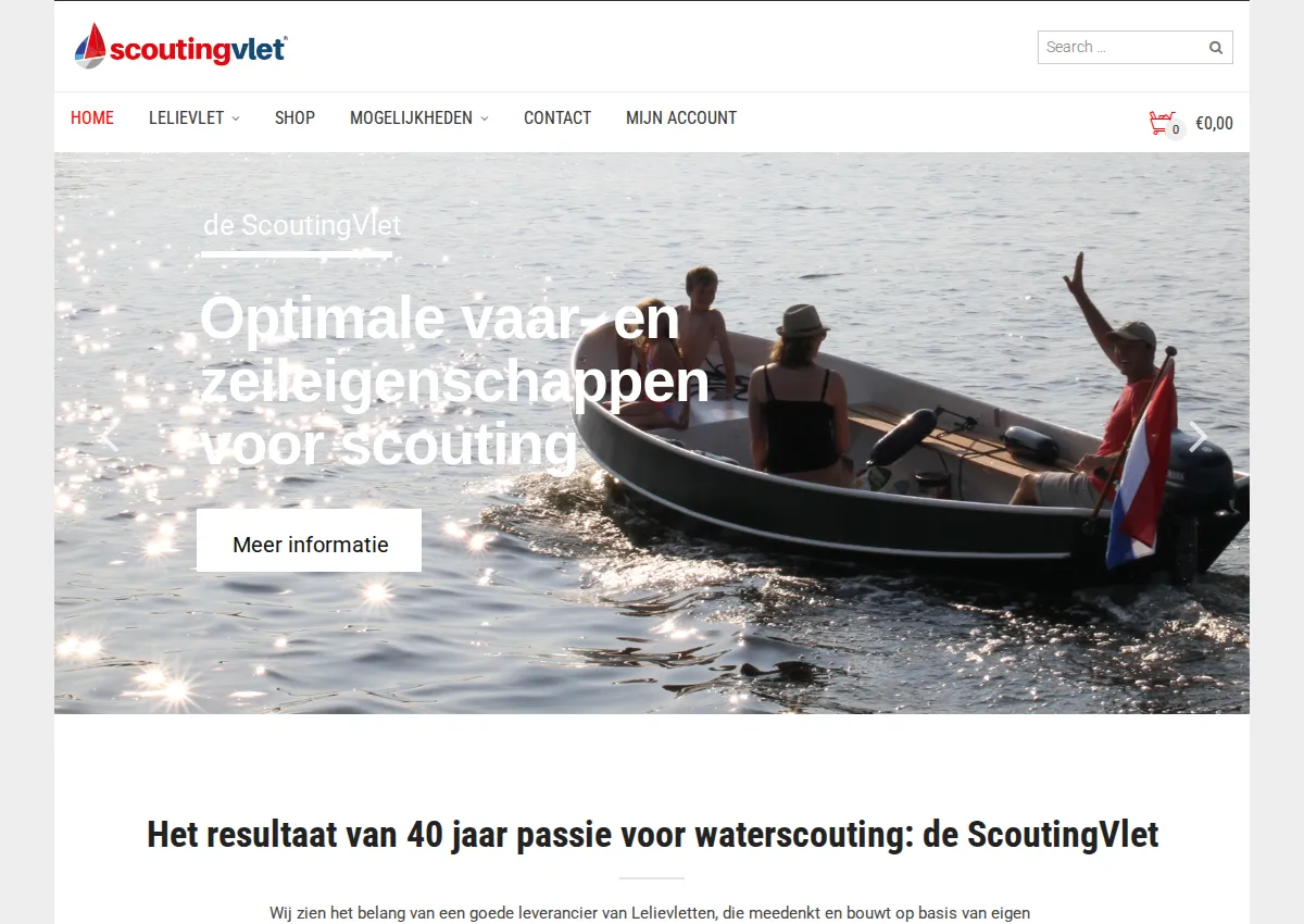 Store homepage