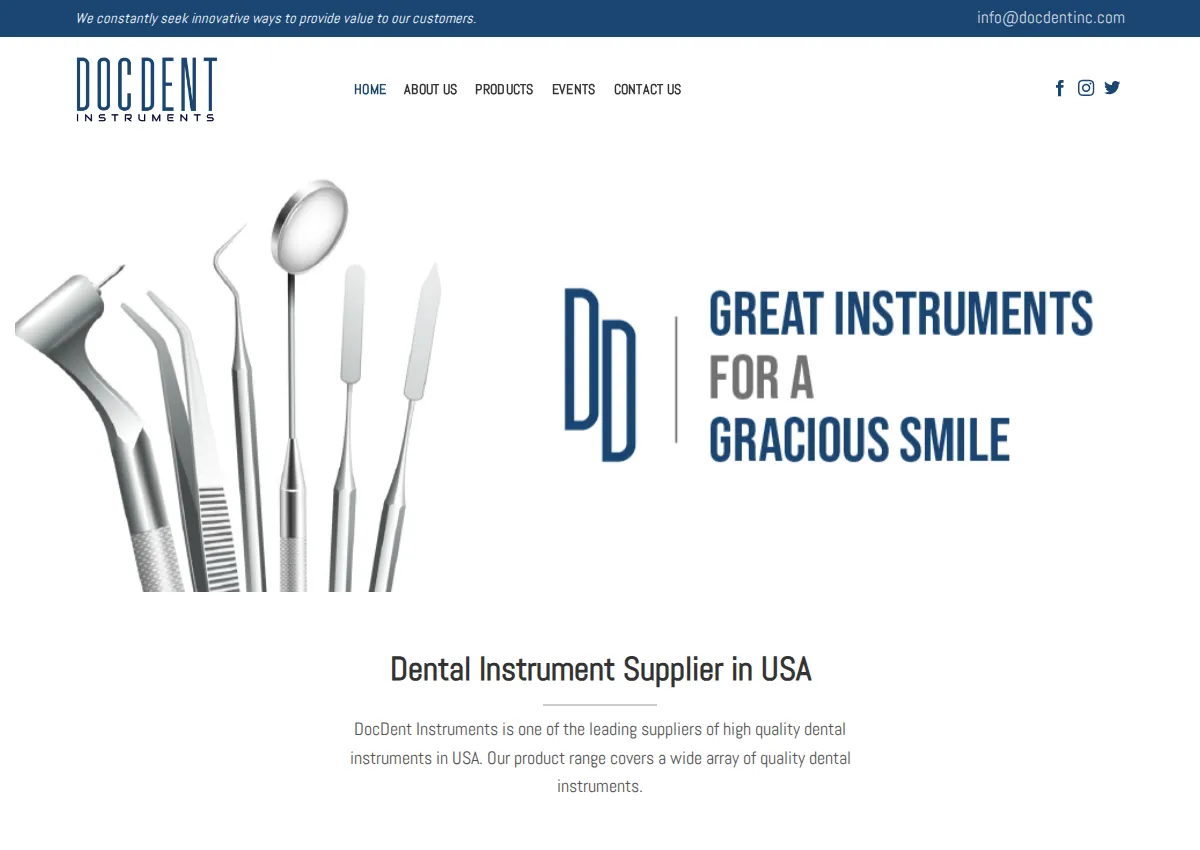 Store homepage