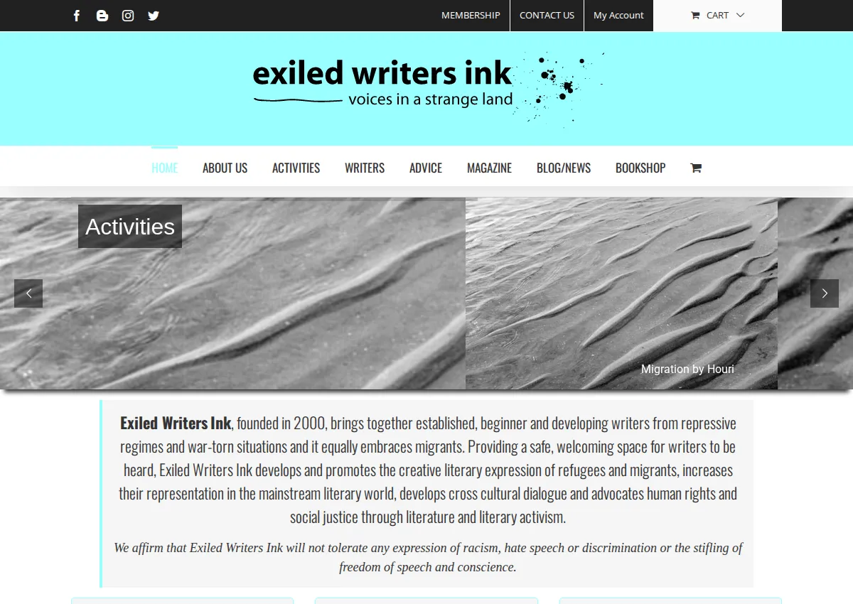 Store homepage