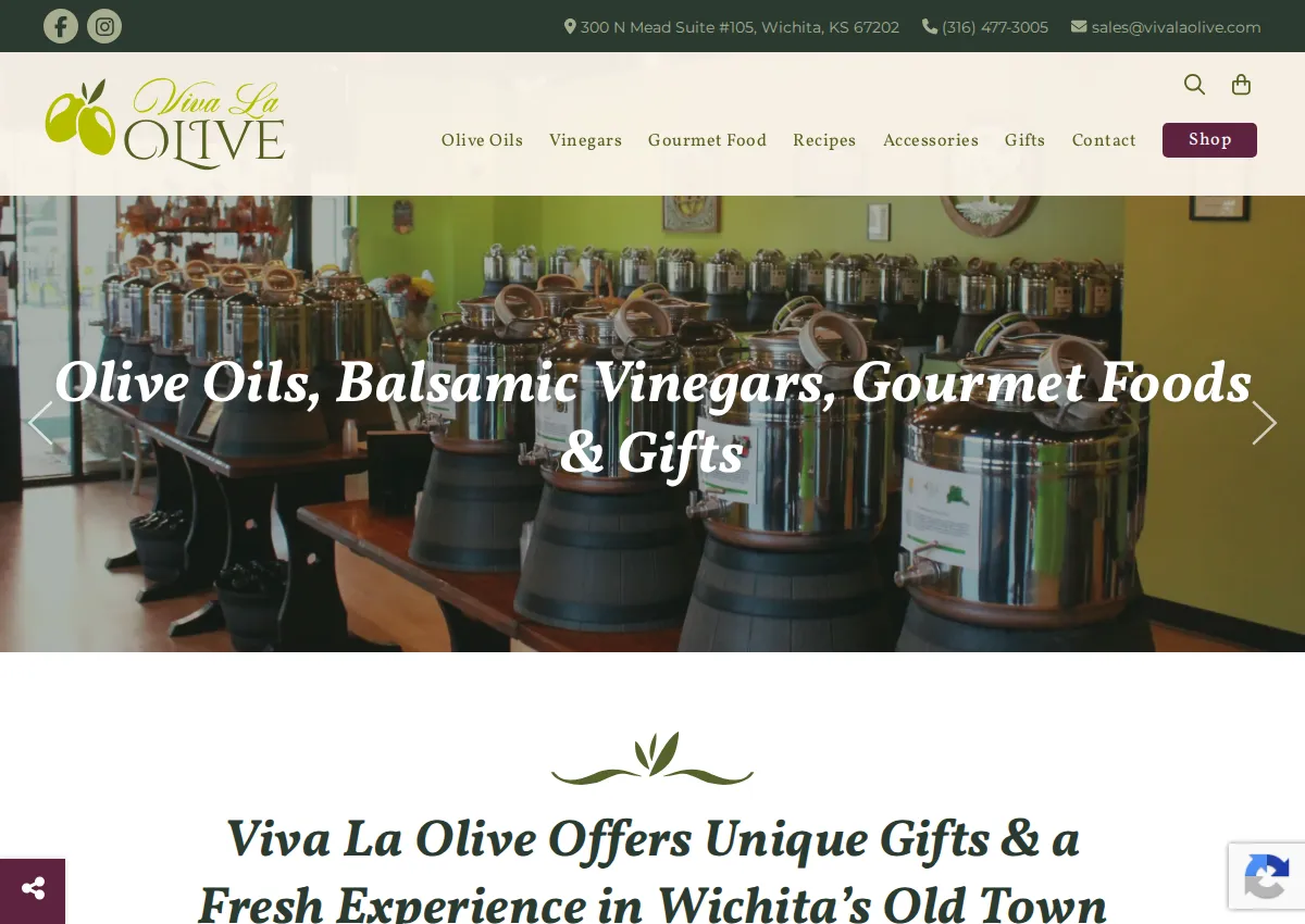 Store homepage