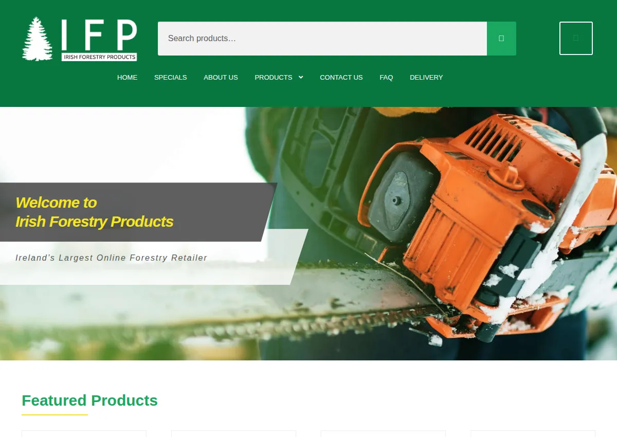 Store homepage