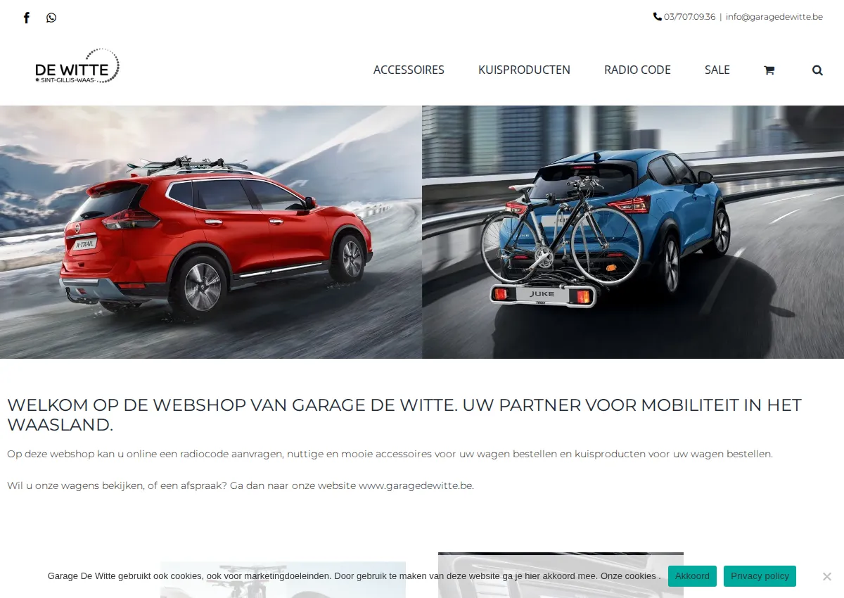 Store homepage