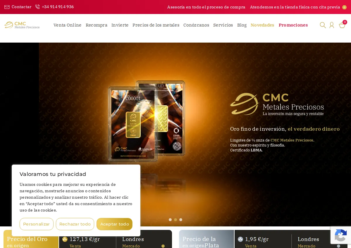 Store homepage