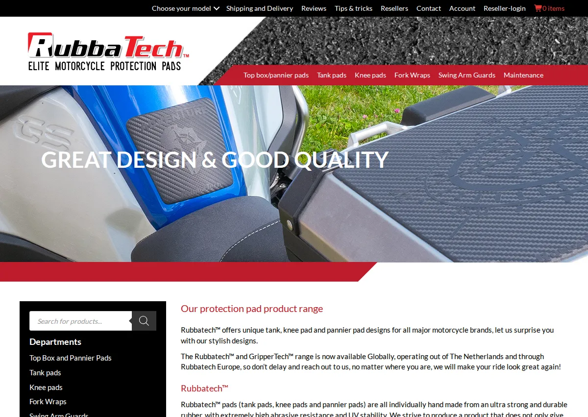 Store homepage