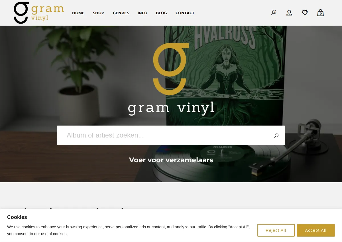 Store homepage