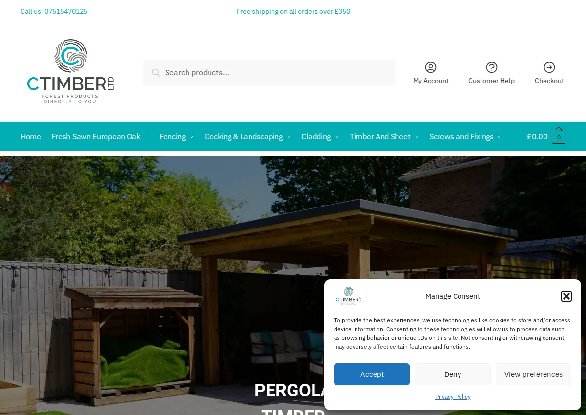 Store homepage