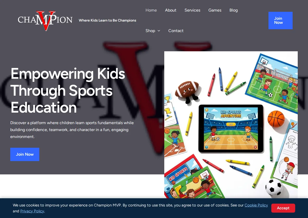 Store homepage