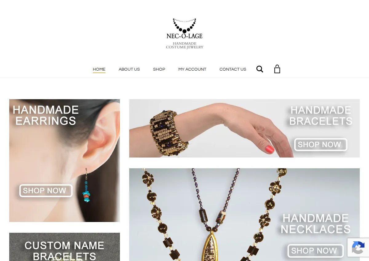 Store homepage