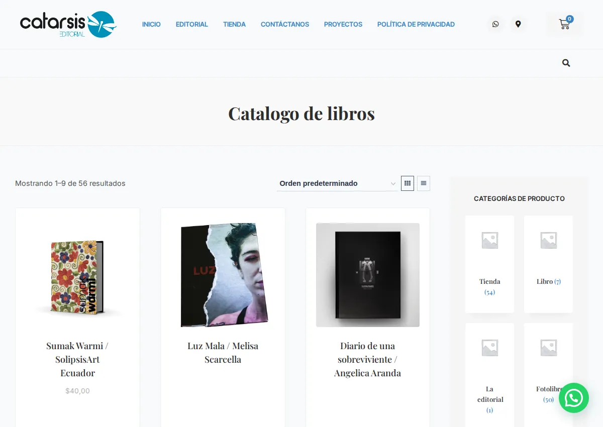 Store homepage