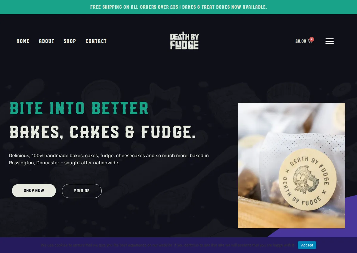 Store homepage