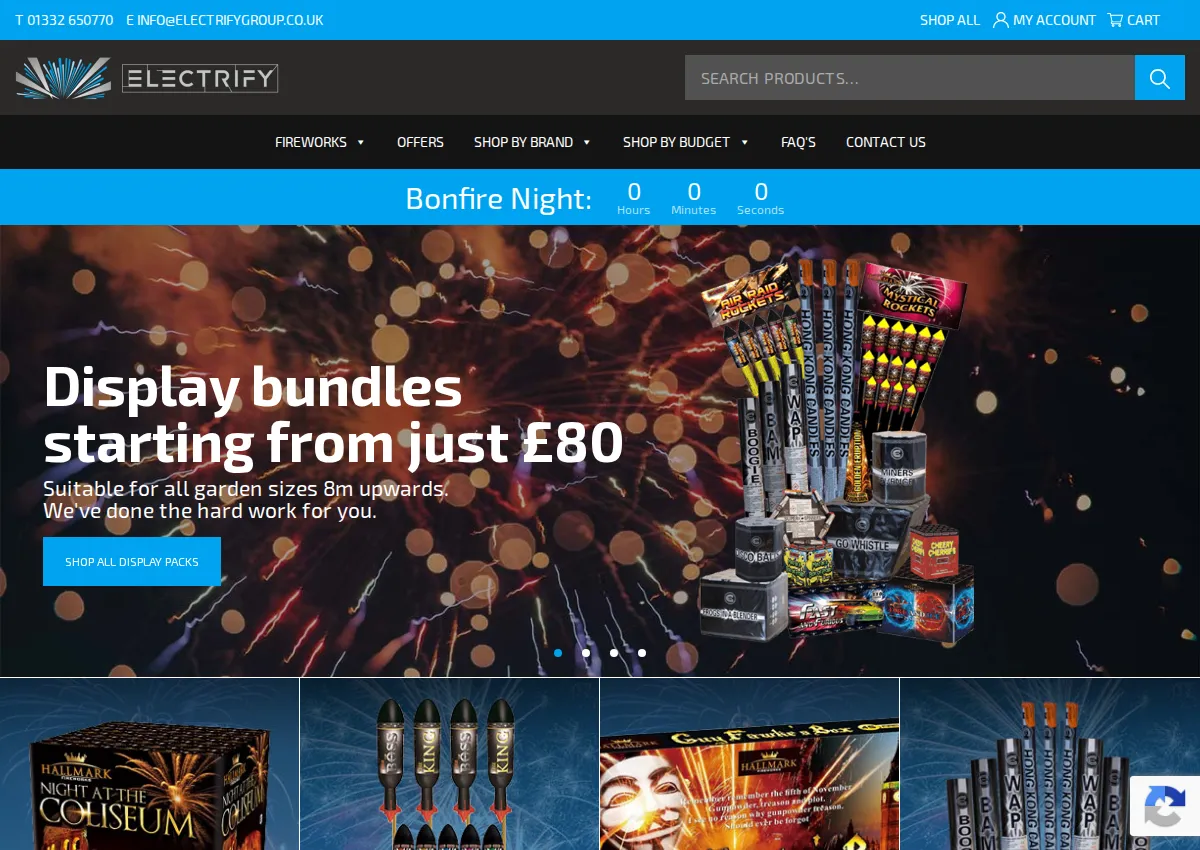 Store homepage