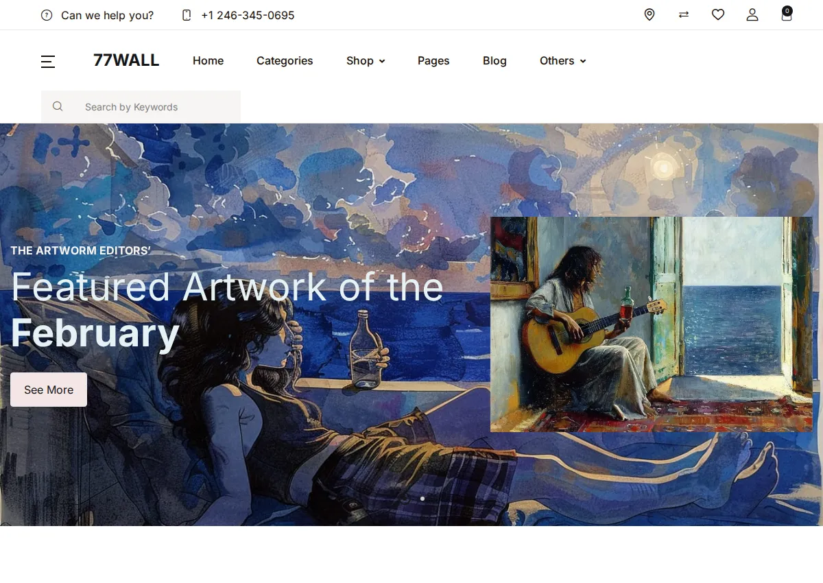 Store homepage