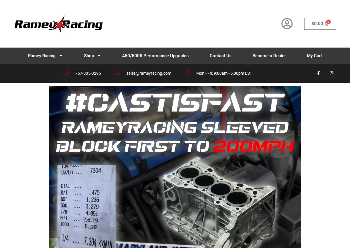 Store homepage