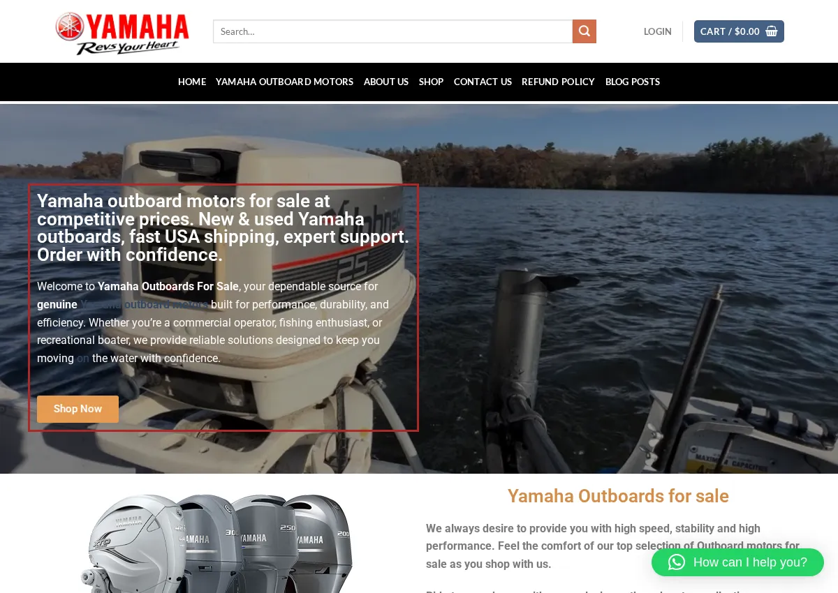 Store homepage