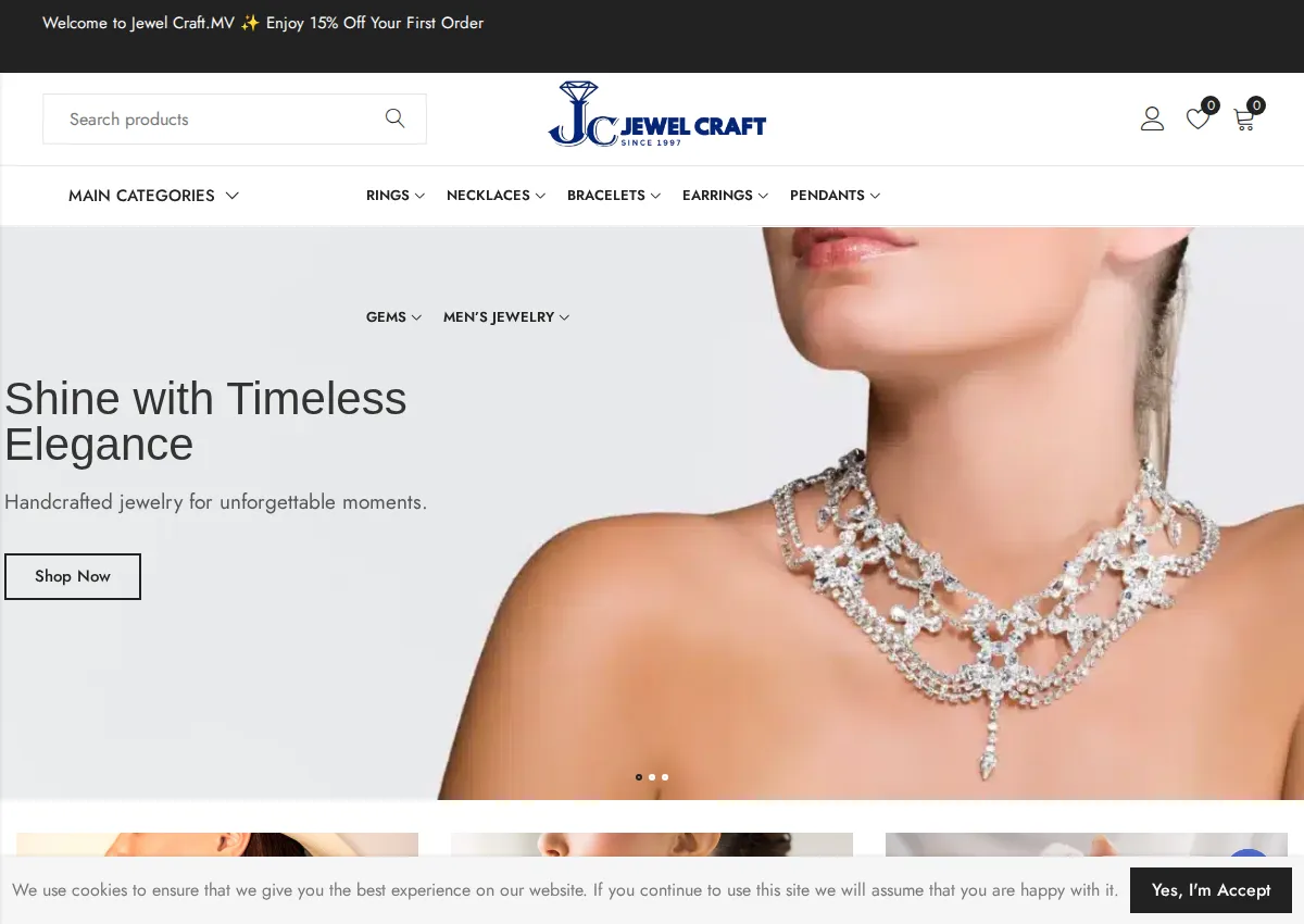 Store homepage