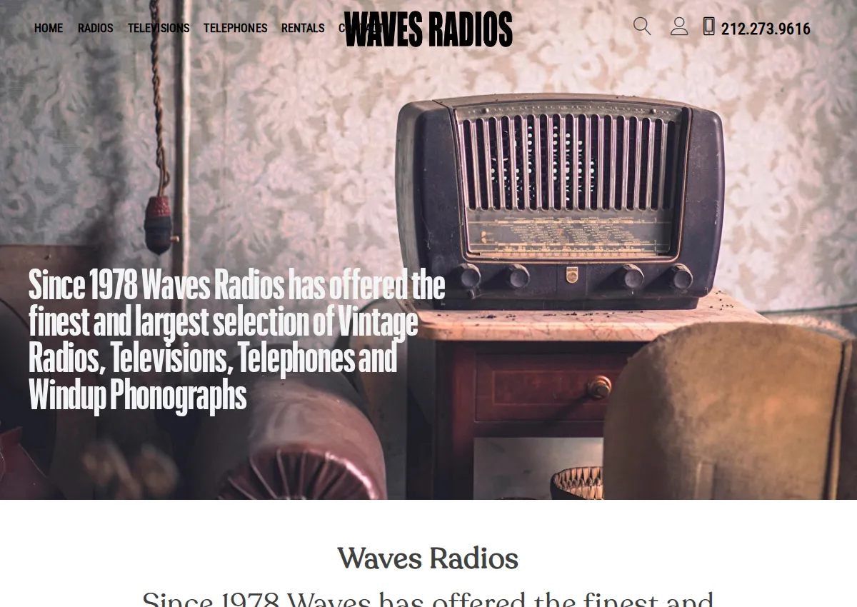 Store homepage