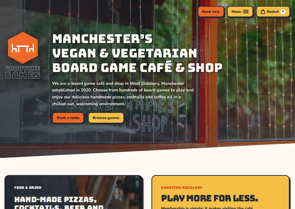 Store homepage