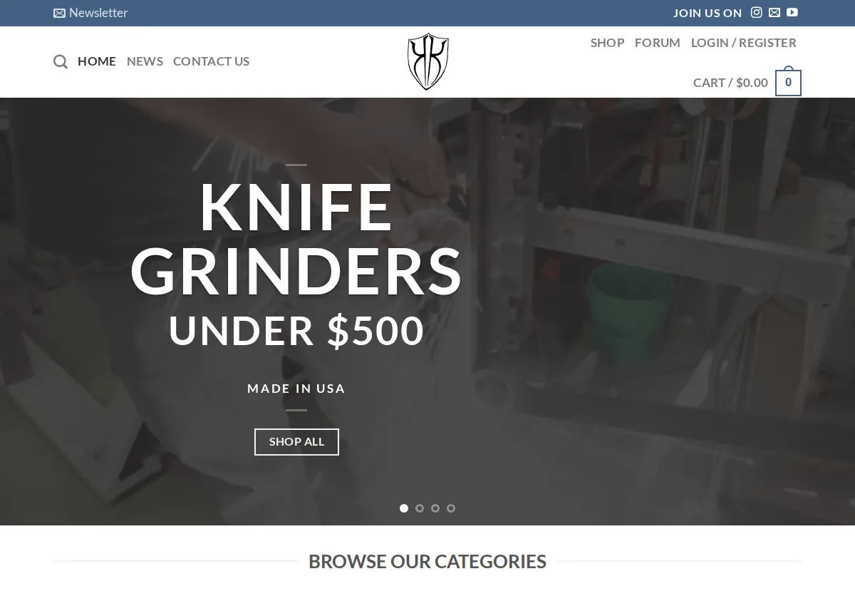 Store homepage