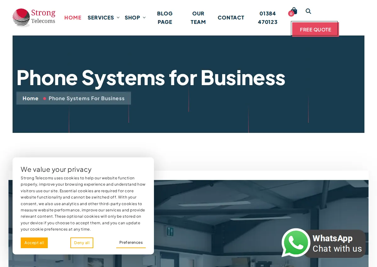 Store homepage