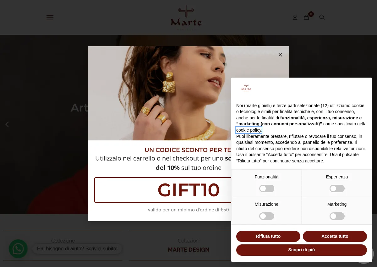 Store homepage