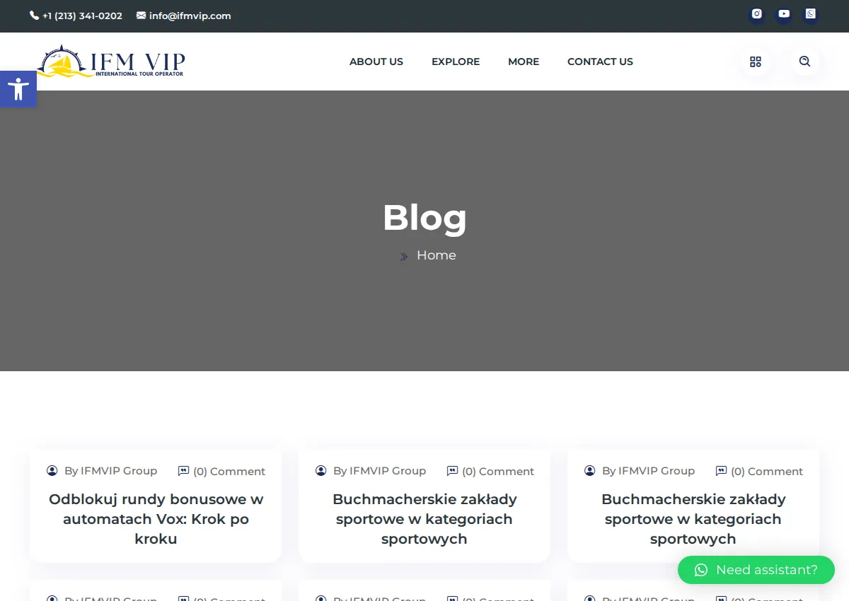 Store homepage