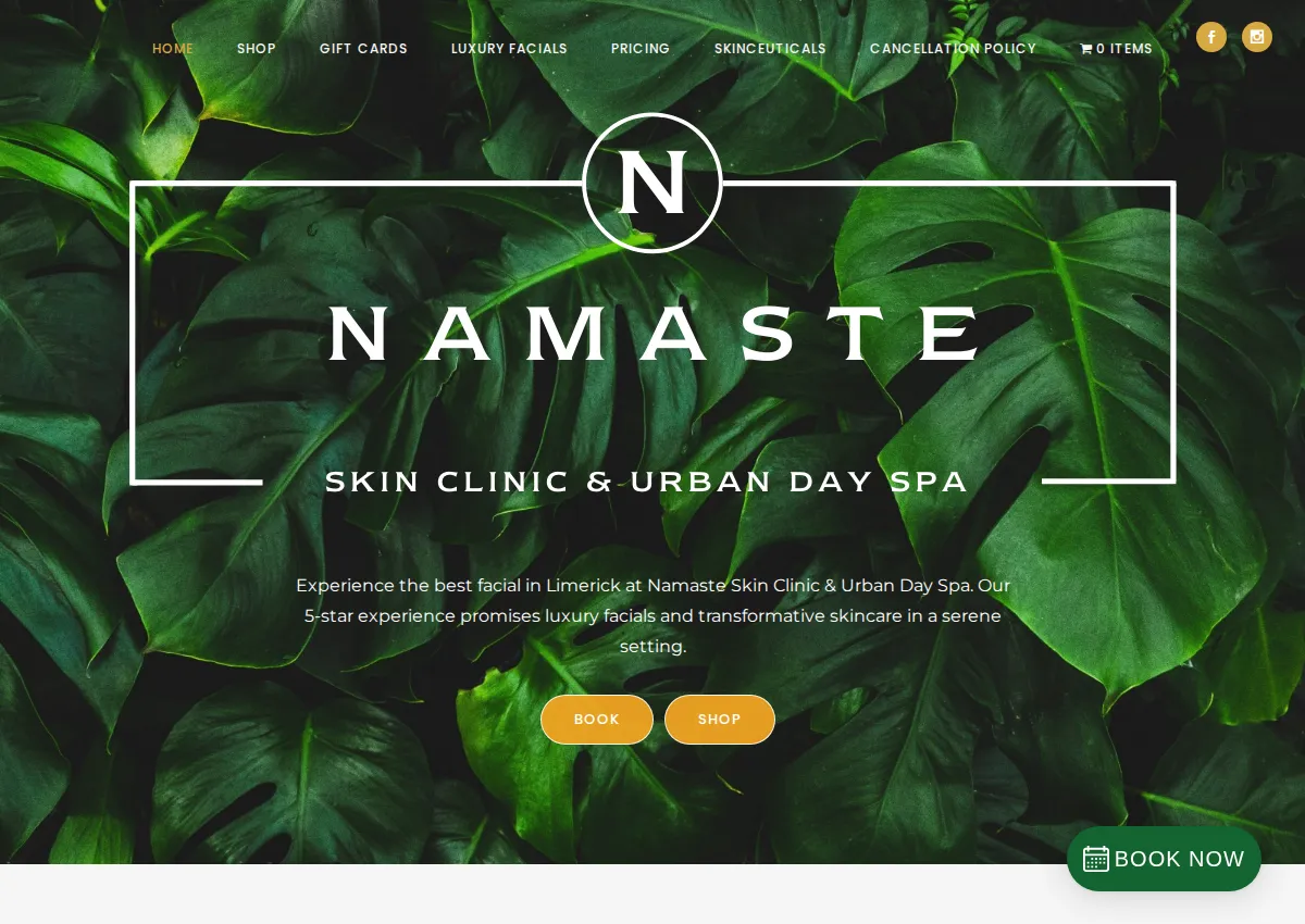 Store homepage