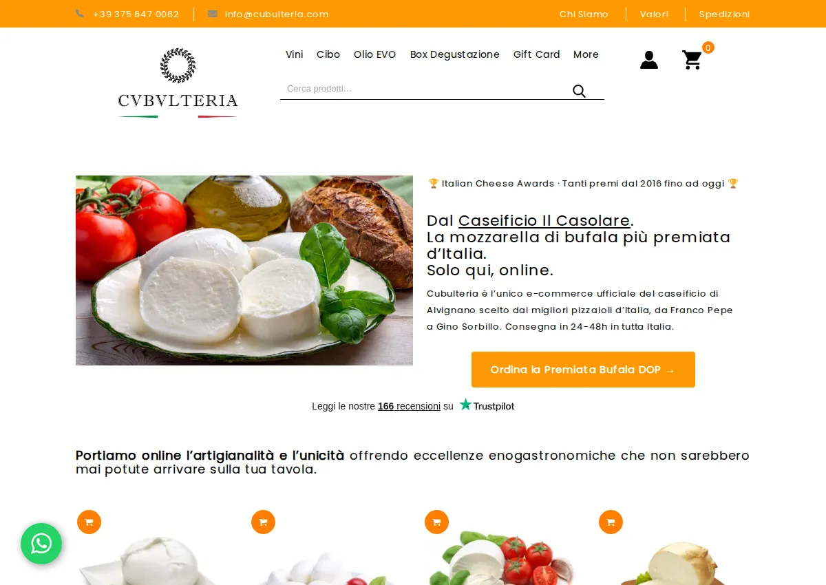 Store homepage