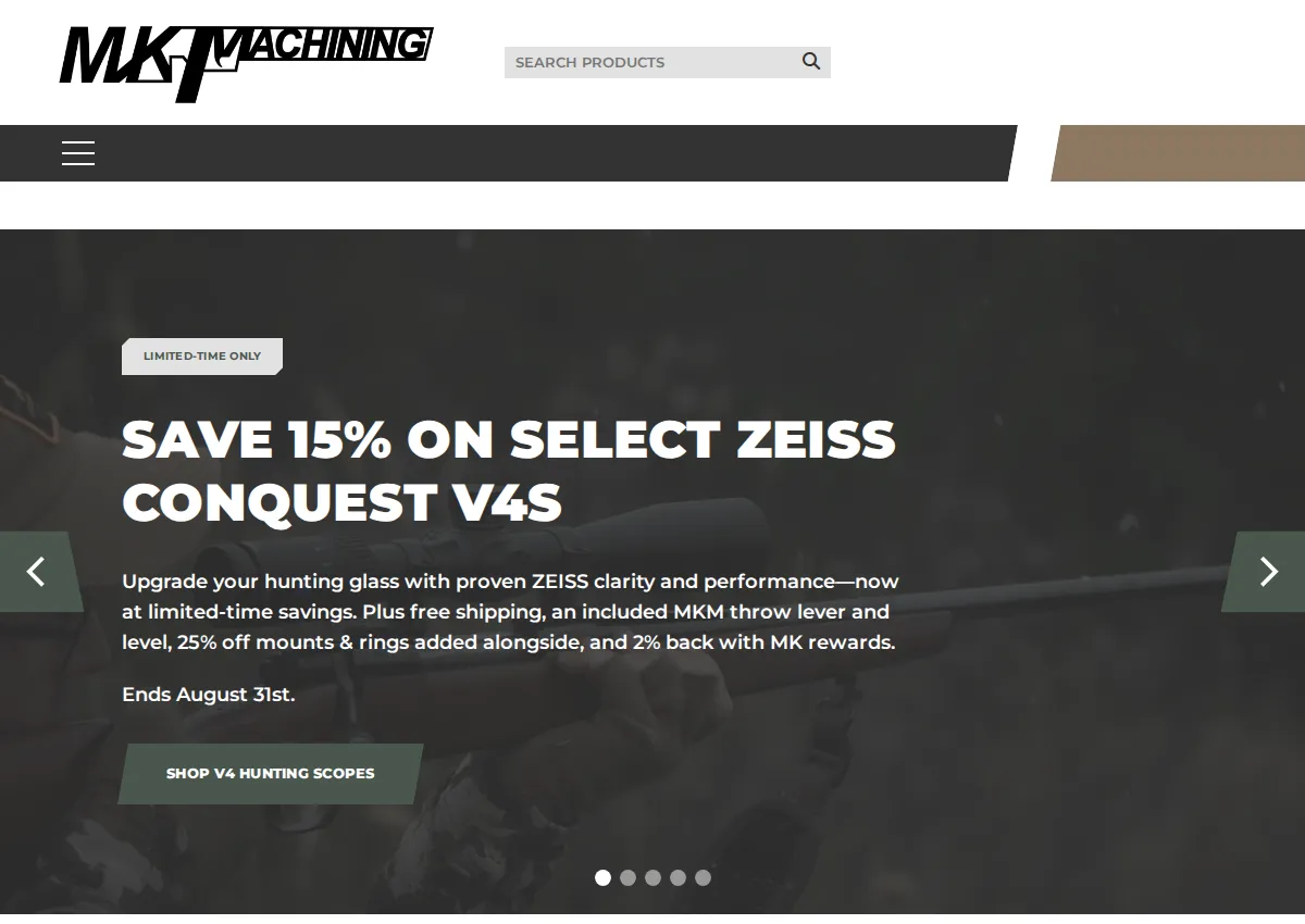 Store homepage