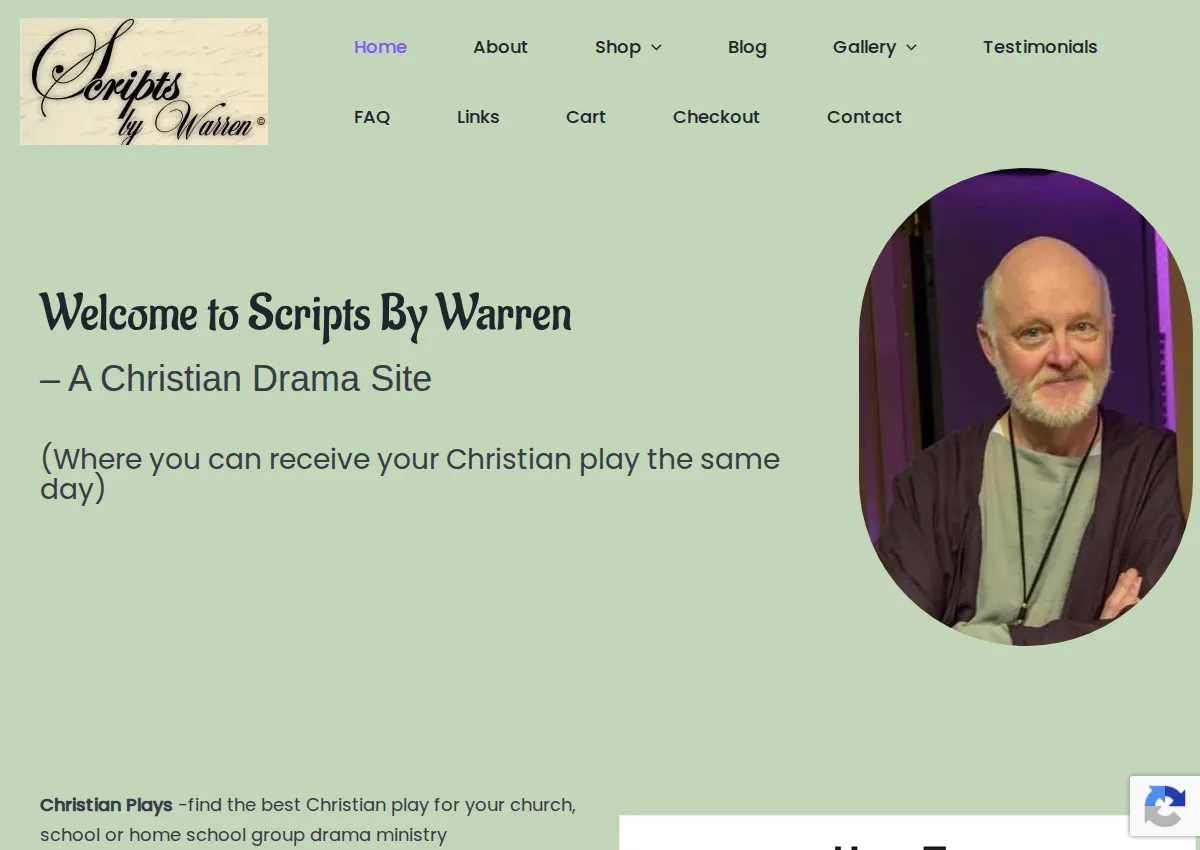 Store homepage