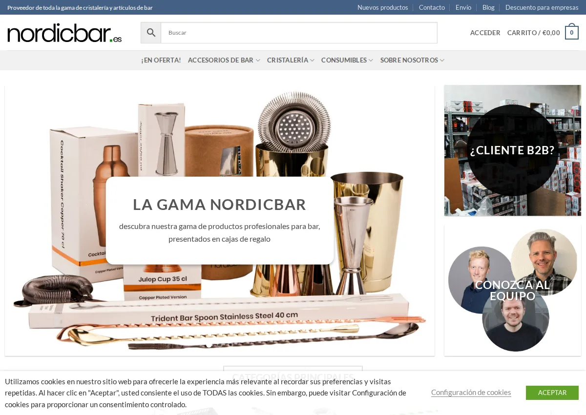 Store homepage