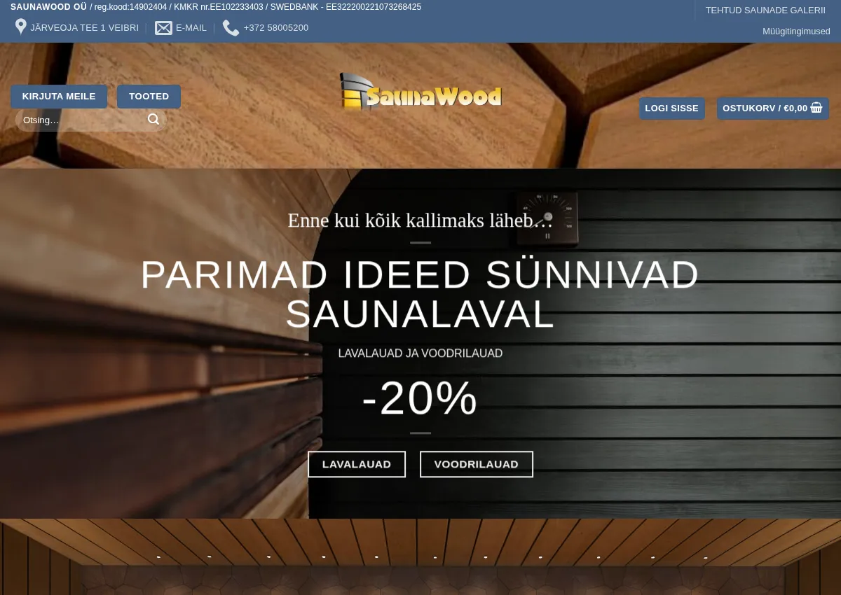 Store homepage