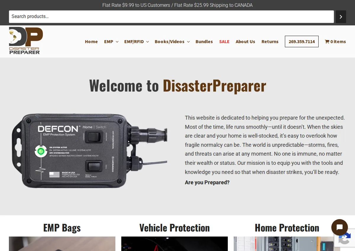 Store homepage