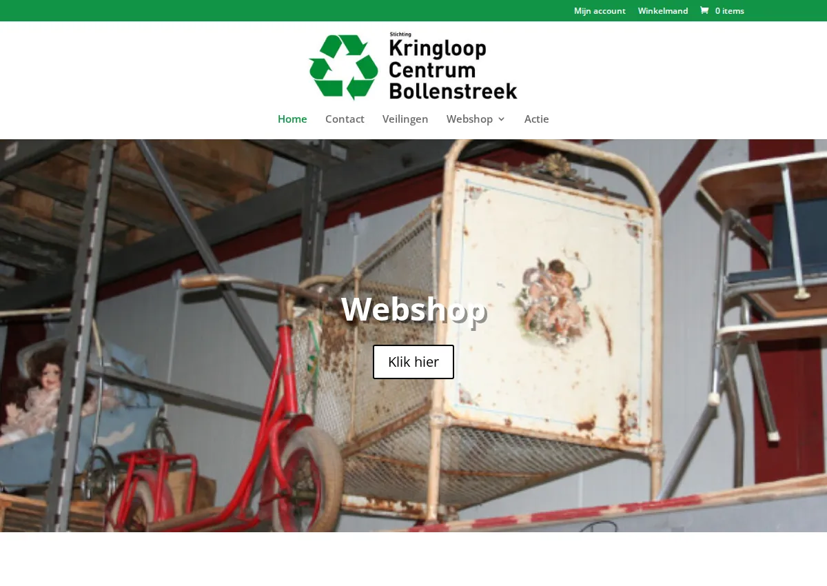Store homepage