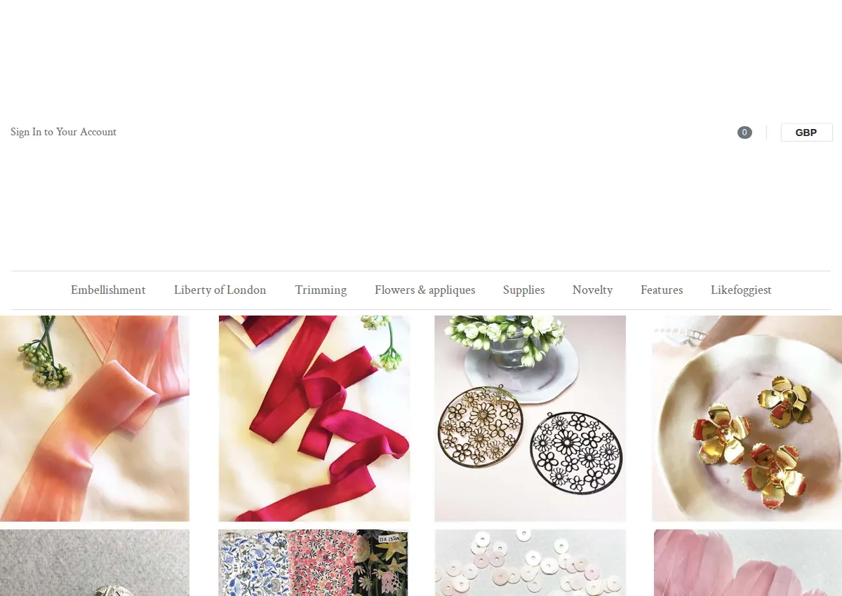 Store homepage