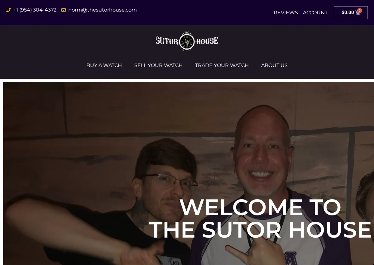 Store homepage