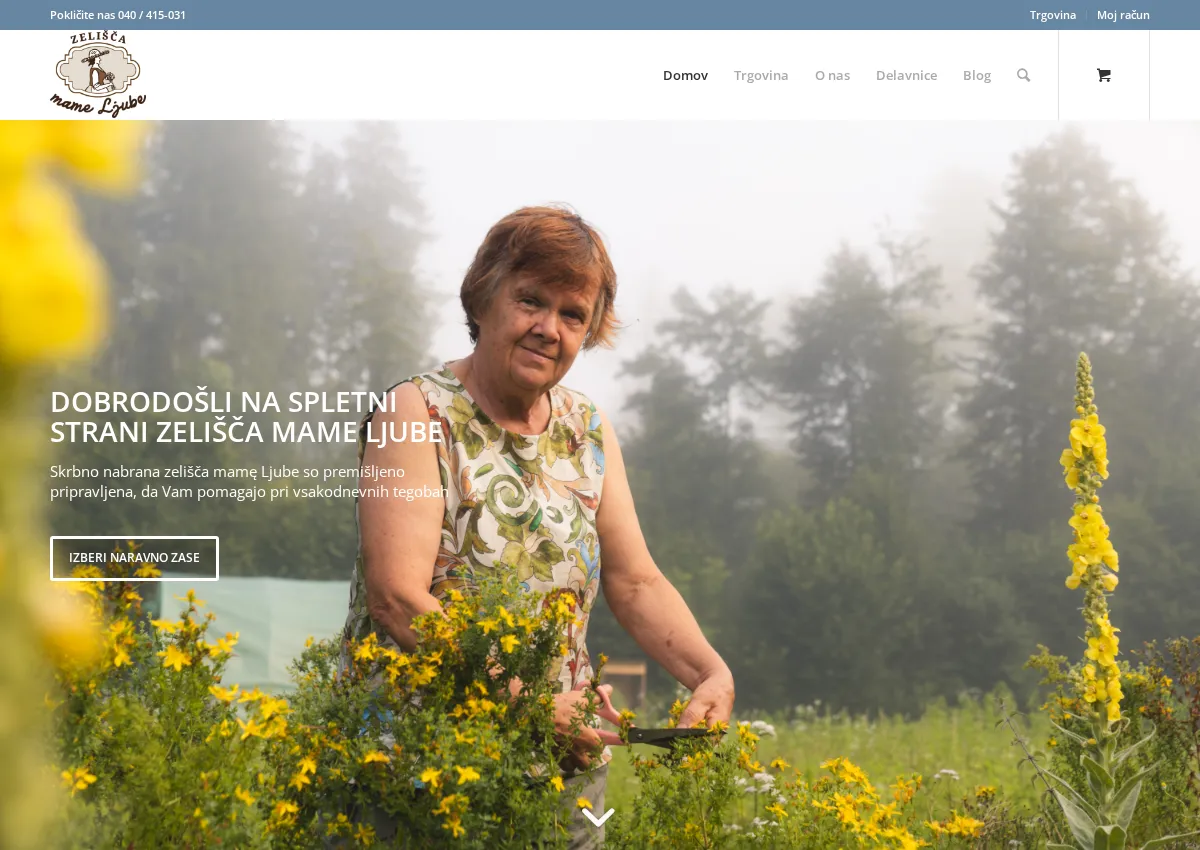 Store homepage
