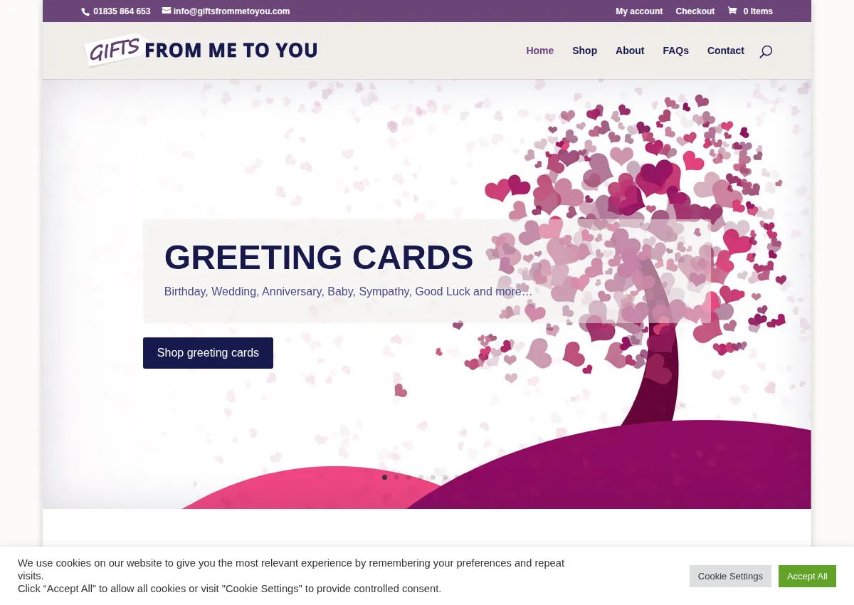 Store homepage