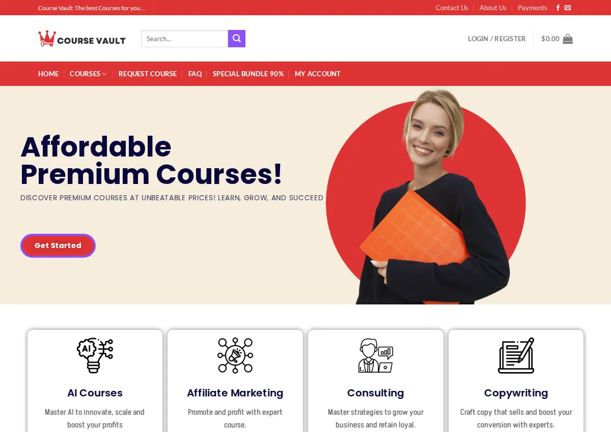 Store homepage