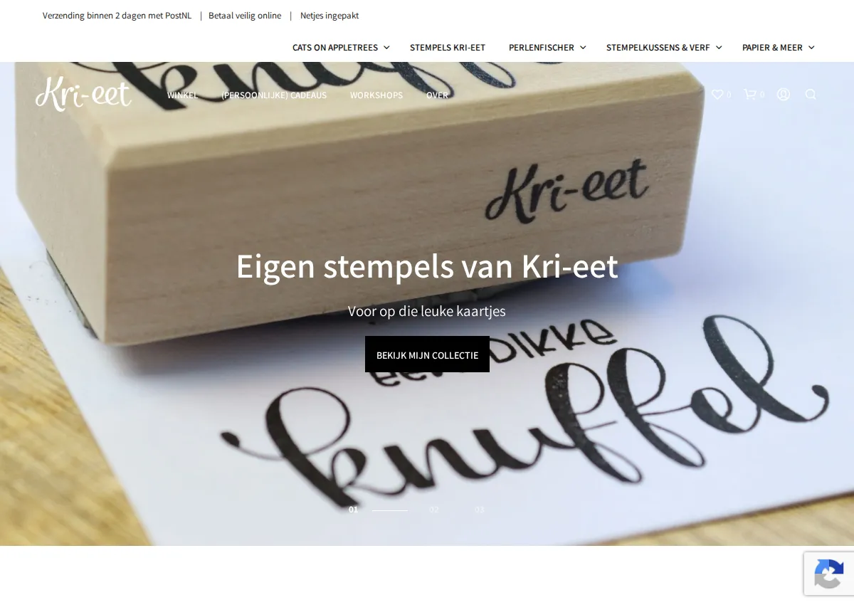 Store homepage