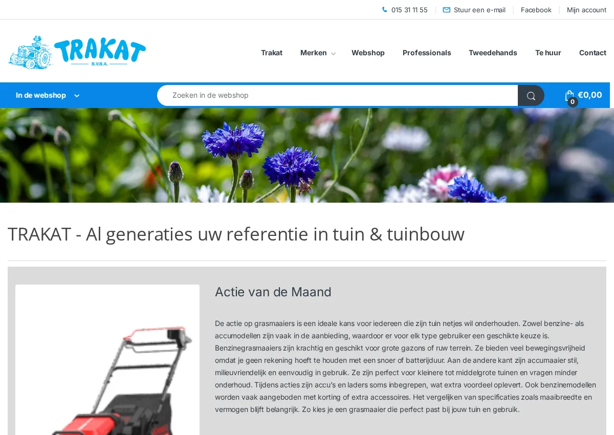 Store homepage