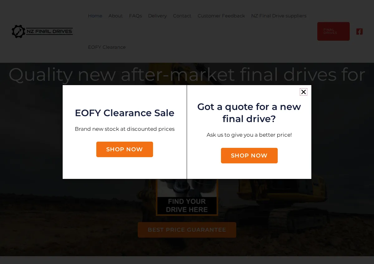 Store homepage