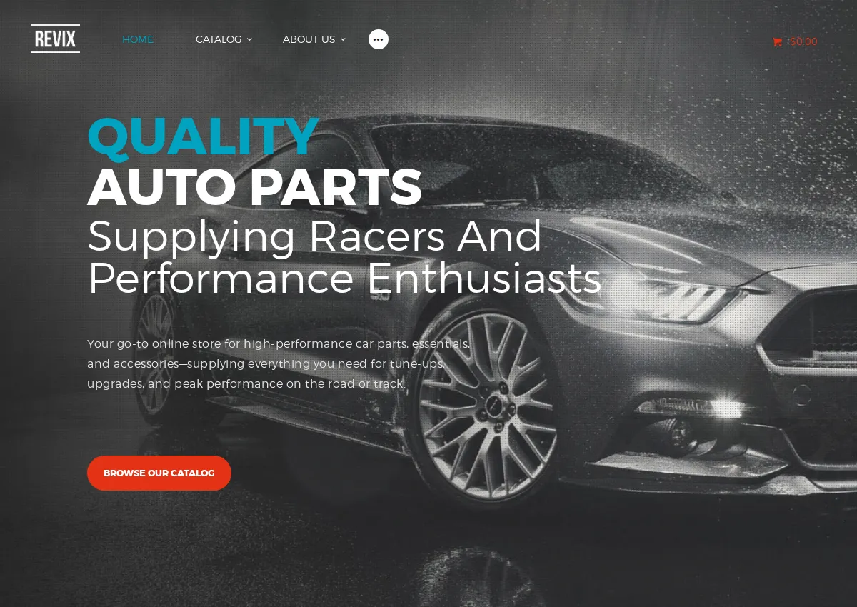 Store homepage
