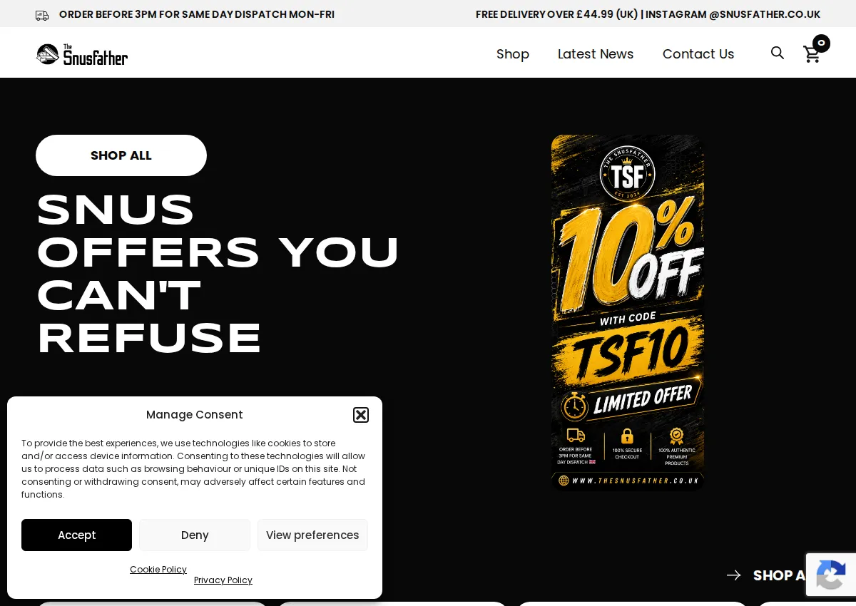 Store homepage
